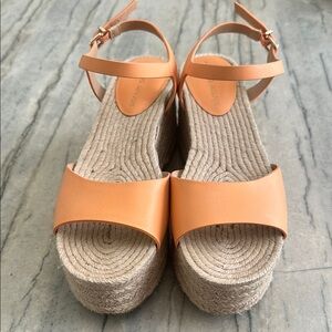 Orange Platform Sandals